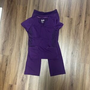 Women's Purple Scrub Set